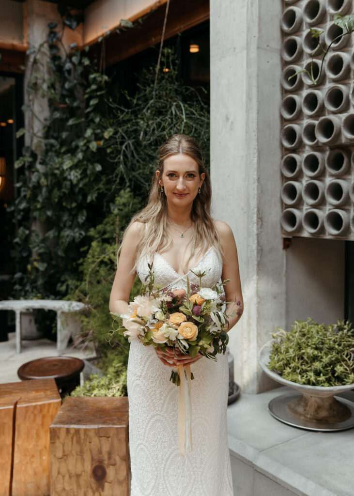 bridal portrait at Ace Hotel, Brooklyn