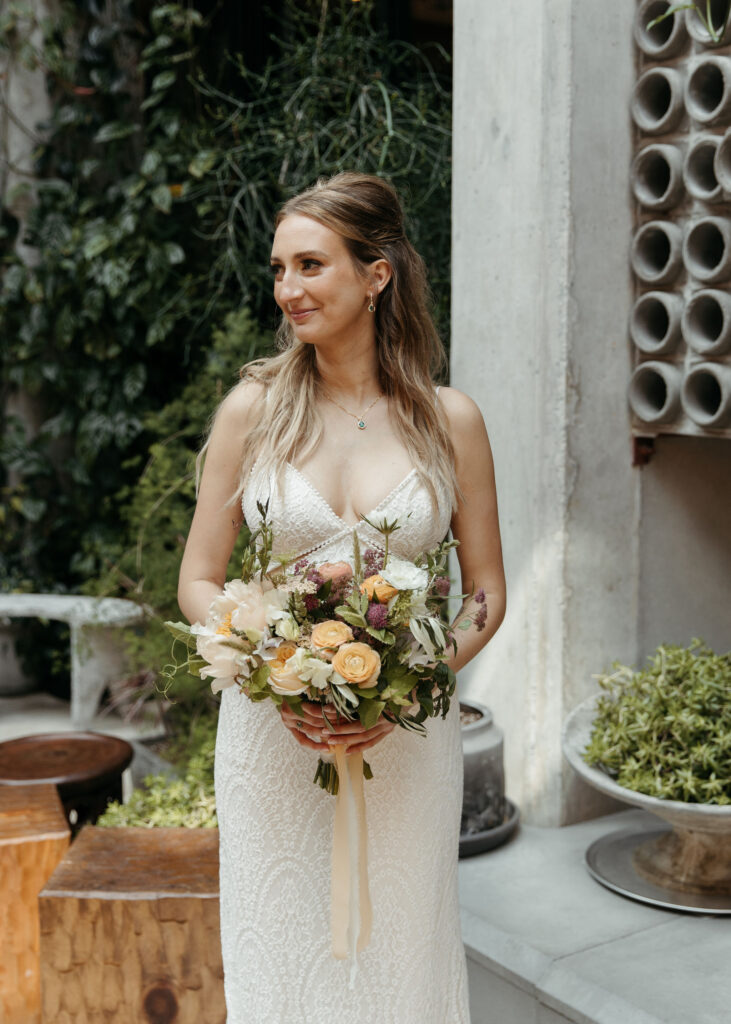 bridal portrait at Ace Hotel, Brooklyn