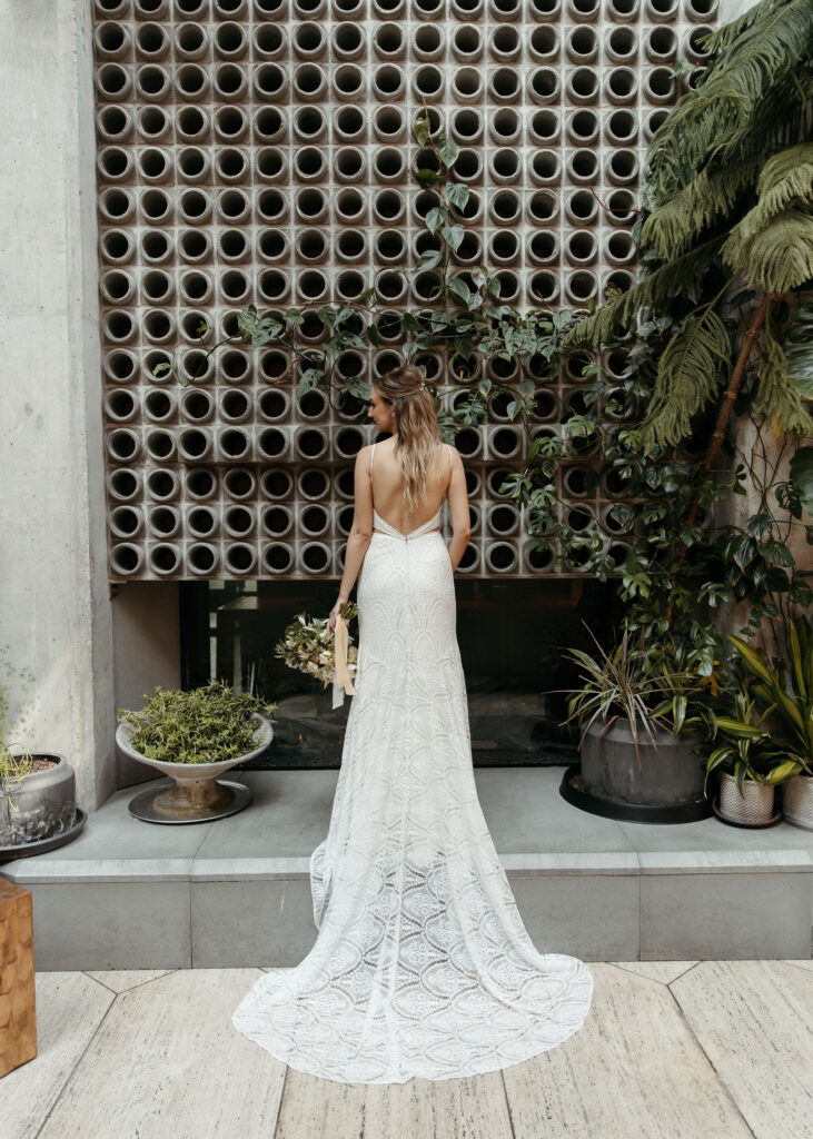 bridal portrait at Ace Hotel, Brooklyn