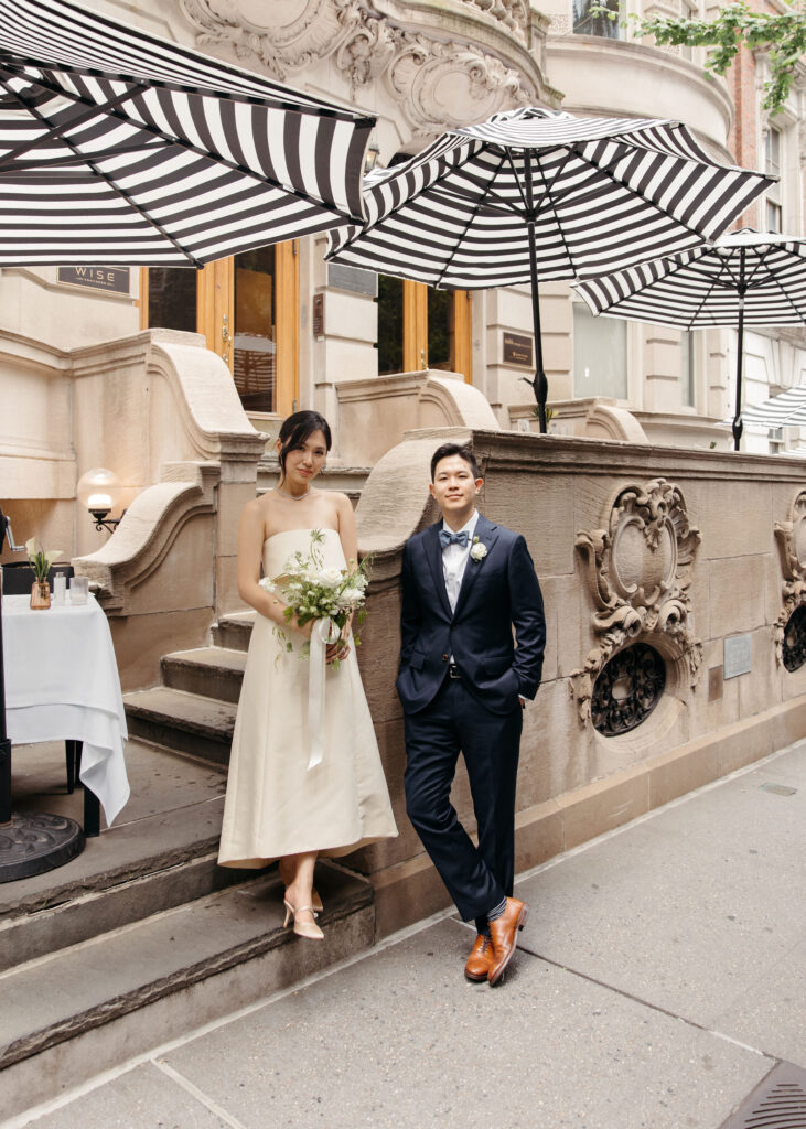 editorial style nyc wedding photos in downtown nyc